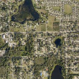 Lake Charm Florida High Resolution Satellite Map