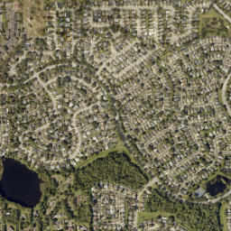 Alafaya Woods Florida High Resolution Satellite Map