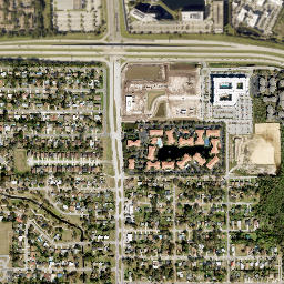 Riverside Acres Florida High Resolution Satellite Map