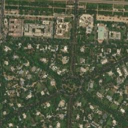 National Museum, New Delhi, India High Resolution Satellite Map