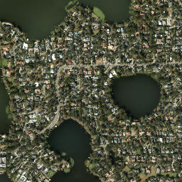 Winter Park map(satellite map)