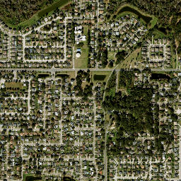 Crown Point Florida High Resolution Satellite Map