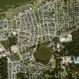 Tildenville Florida High Resolution Satellite Map