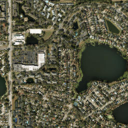 Orange County map(satellite map)