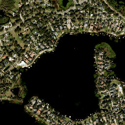 Lake Butter Florida High Resolution Satellite Map