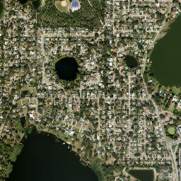 Lake Cain Hills Florida High Resolution Satellite Map