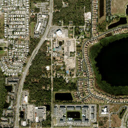 Vineland Florida High Resolution Satellite Map