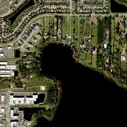 Lake Hart Florida High Resolution Satellite Map