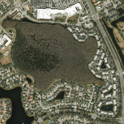 Hunters Creek map(satellite map)