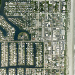 Cocoa Beach map(satellite map)