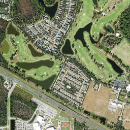 Harmony Florida High Resolution Satellite Map