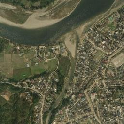 Along map(satellite map)