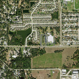 Victor Florida High Resolution Satellite Map