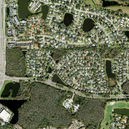 Pebble Creek map(satellite map)