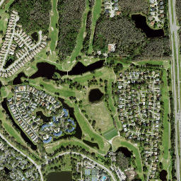 East Lake Florida High Resolution Satellite Map