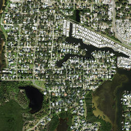Crystal Beach Florida High Resolution Satellite Map