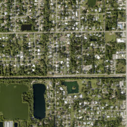 Melbourne Gardens Florida High Resolution Satellite Map
