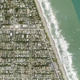 Melbourne Beach map(satellite map)