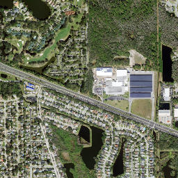 Harbor Palms Florida High Resolution Satellite Map