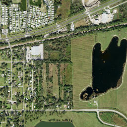 Kossuthville Florida High Resolution Satellite Map
