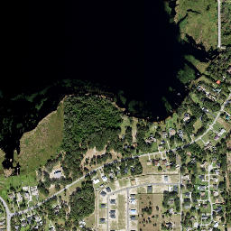 Poinsettia Park Florida High Resolution Satellite Map