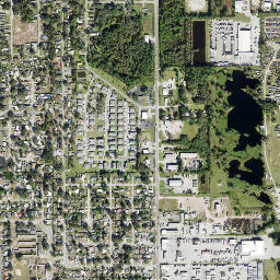 Crystal Lake map(satellite map)
