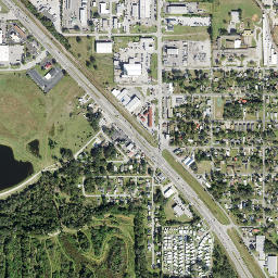 Eaton Park Florida High Resolution Satellite Map
