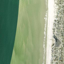 Satellite view of Clearwater Beach Island