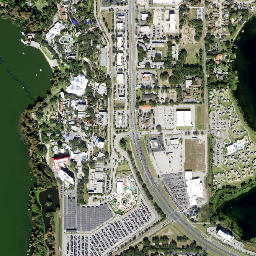 Cypress Gardens map(satellite map)