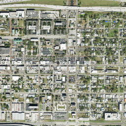 Ybor City Florida High Resolution Satellite Map