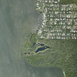Melbourne Shores Florida High Resolution Satellite Map
