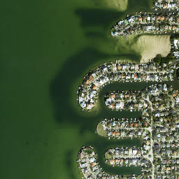 Sunset Beach Florida High Resolution Satellite Map