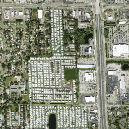 Four Corners Florida High Resolution Satellite Map