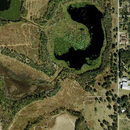 Lake Garfield Florida High Resolution Satellite Map