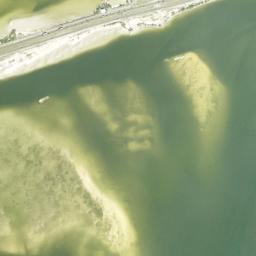 Satellite view of Gandy Bridge Beach