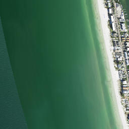 Indian Shores map(satellite map)