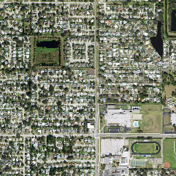 Oakhurst Terrace Florida High Resolution Satellite Map