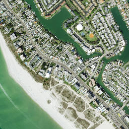 Sunshine Beach Florida High Resolution Satellite Map