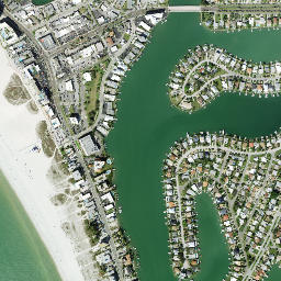 Treasure Island map(satellite map)