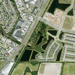 North Ruskin Florida High Resolution Satellite Map