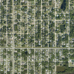 Vero Lake Estates Florida High Resolution Satellite Map