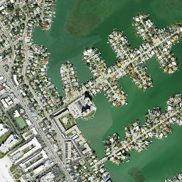 Bahia Shores Florida High Resolution Satellite Map