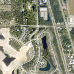 Winter Beach map(satellite map)