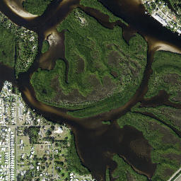 Gulf City Florida High Resolution Satellite Map