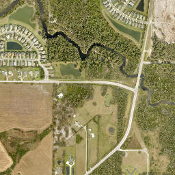 Rye Florida High Resolution Satellite Map