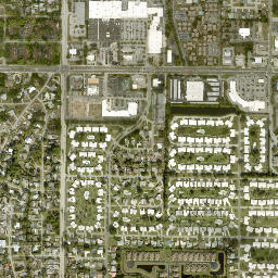 Palma Sola Park Florida High Resolution Satellite Map