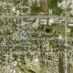 Manatee Florida High Resolution Satellite Map