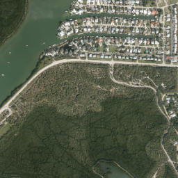 Fort Pierce Shores Florida High Resolution Satellite Map