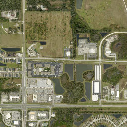 Lorraine Florida High Resolution Satellite Map