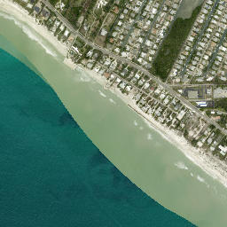 Whitney Beach Florida High Resolution Satellite Map